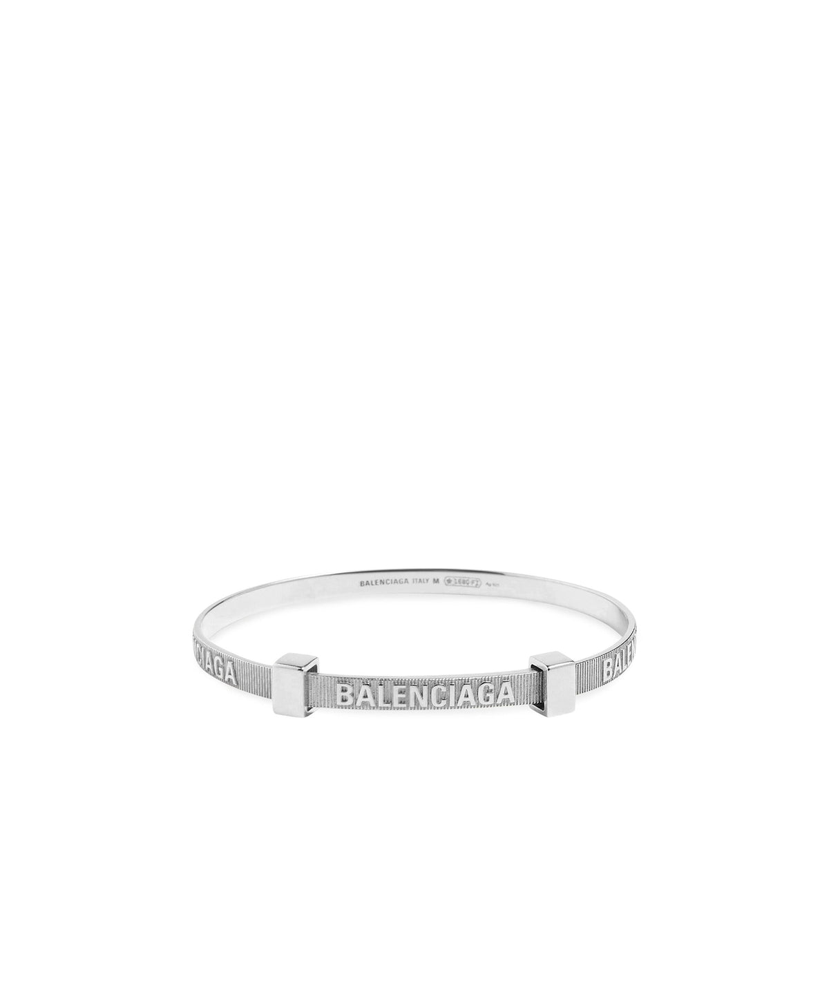 Logo Hoop Bracelet - Shiny Silver