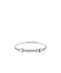 Logo Hoop Bracelet - Shiny Silver