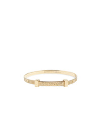 Logo Hoop Bracelet - Shiny Gold
