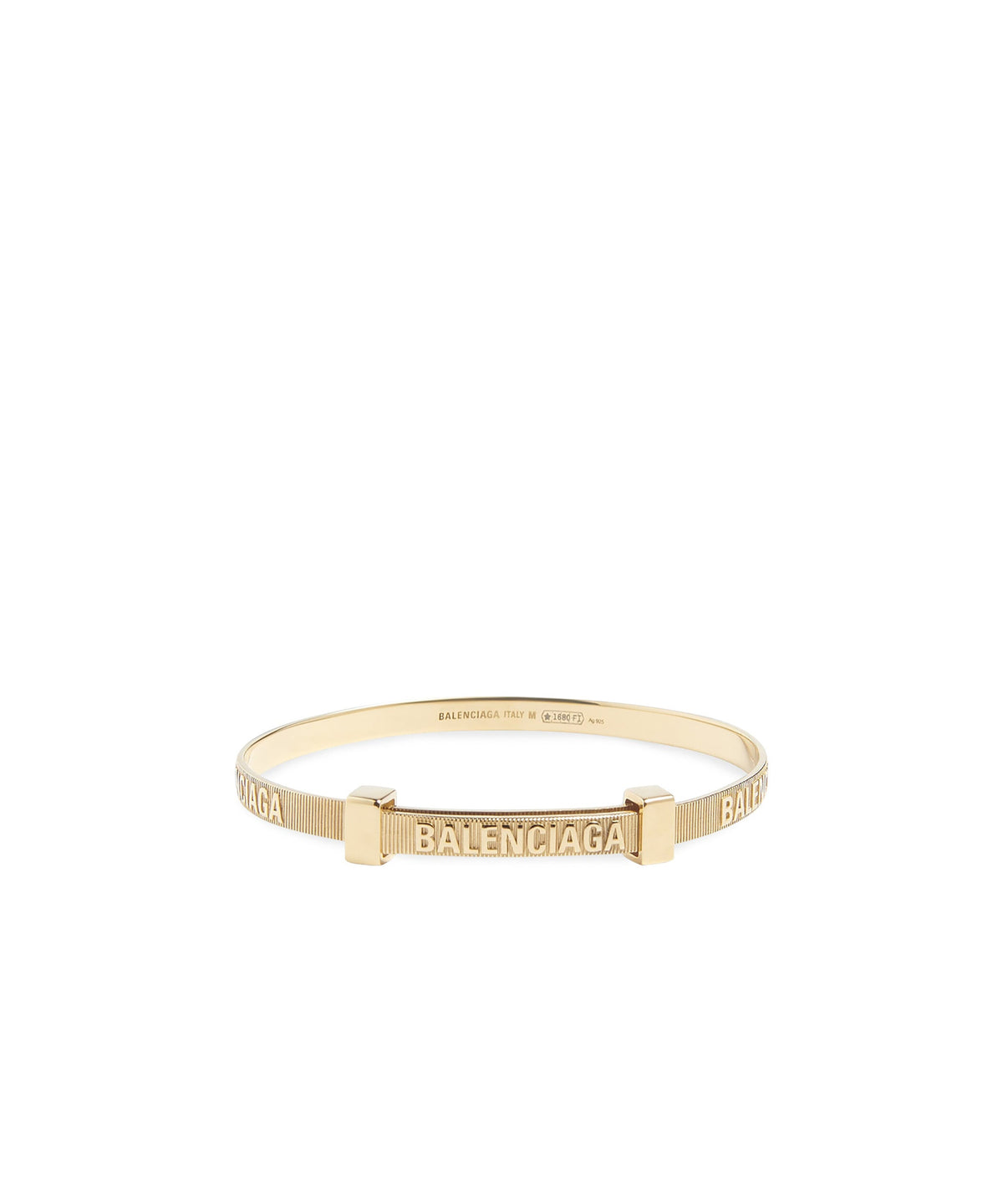 Logo Hoop Bracelet - Shiny Gold