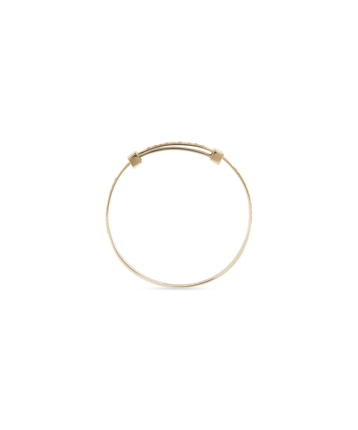Logo Hoop Bracelet - Shiny Gold