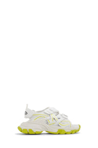 Track white & fluo yellow Sandals - White & Fluo Yellow