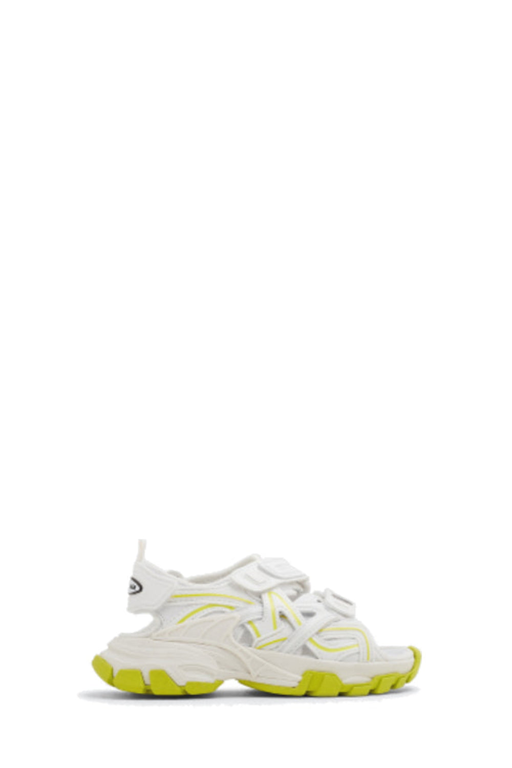 Track white & fluo yellow Sandals - White & Fluo Yellow
