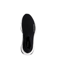 Speed Recycled Knit Sneakers - Black & White & Black