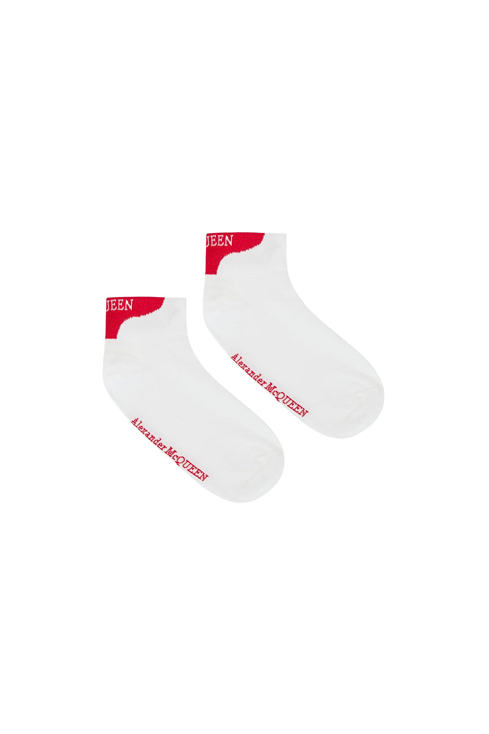 Alexander Mcqueen Ankle white & black Socks - White & Black