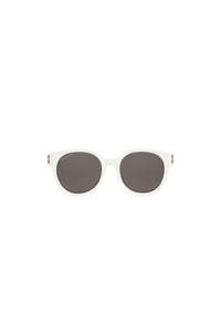 Dynasty Round white Sunglasses - White