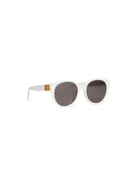 Dynasty Round white Sunglasses - White