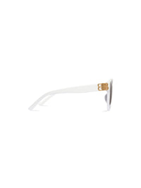 Dynasty Round white Sunglasses - White