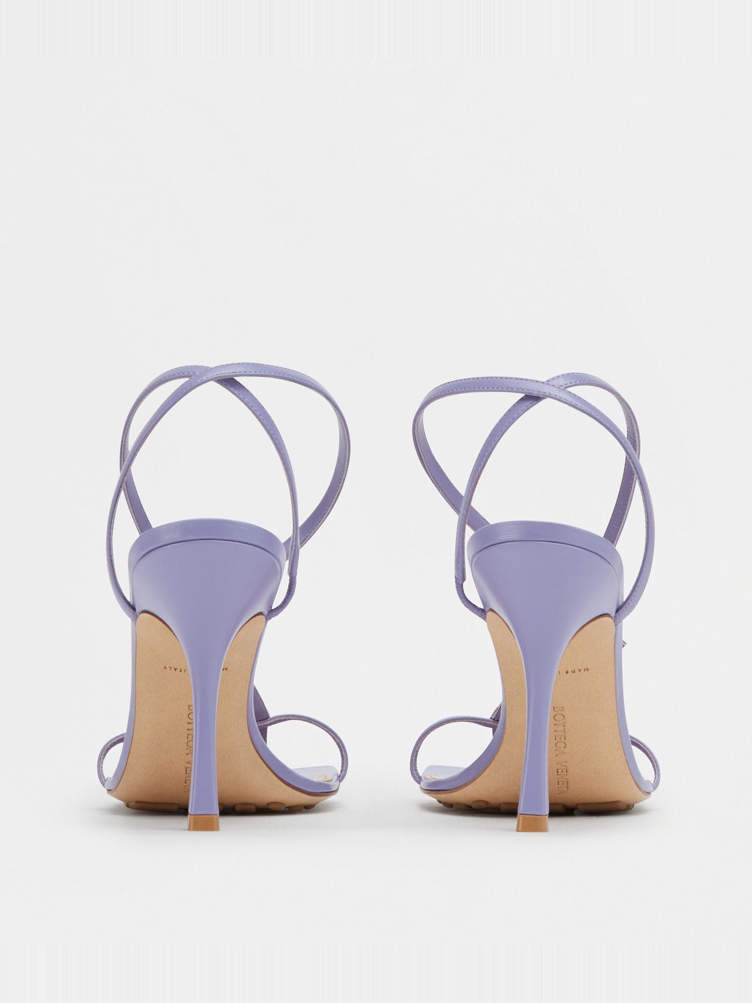 Stretch lavender 90mm Sandals - Lavender