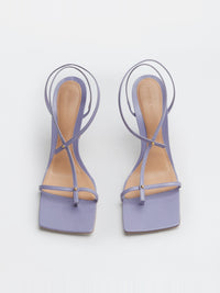 Stretch lavender 90mm Sandals - Lavender