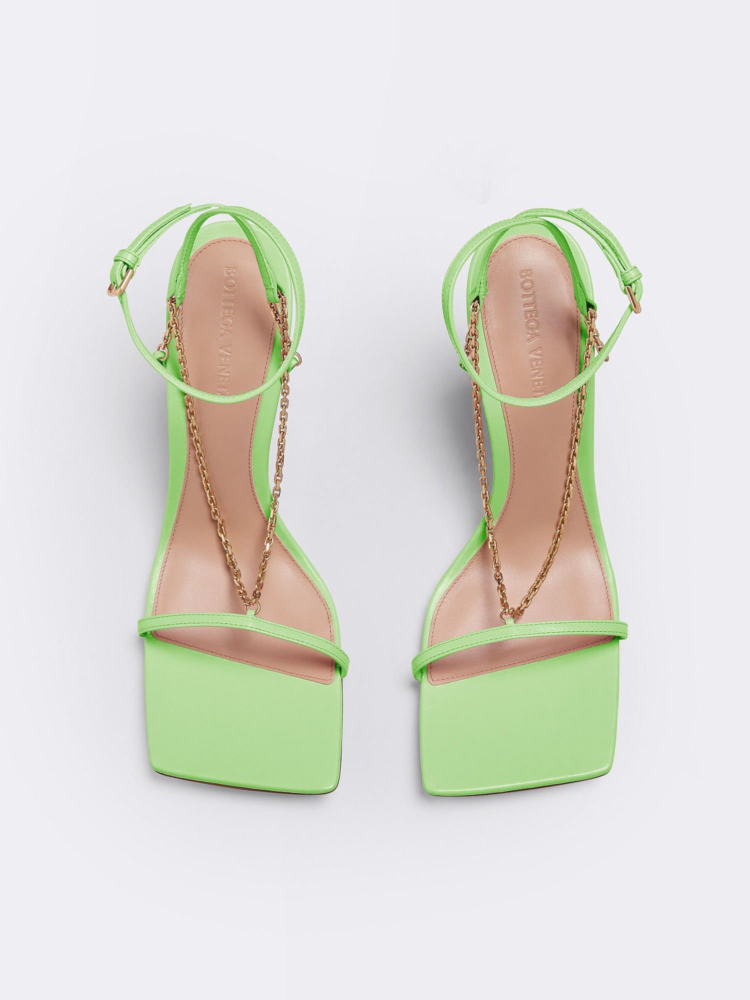 Stretch pistachio 90mm Sandals - Pistachio