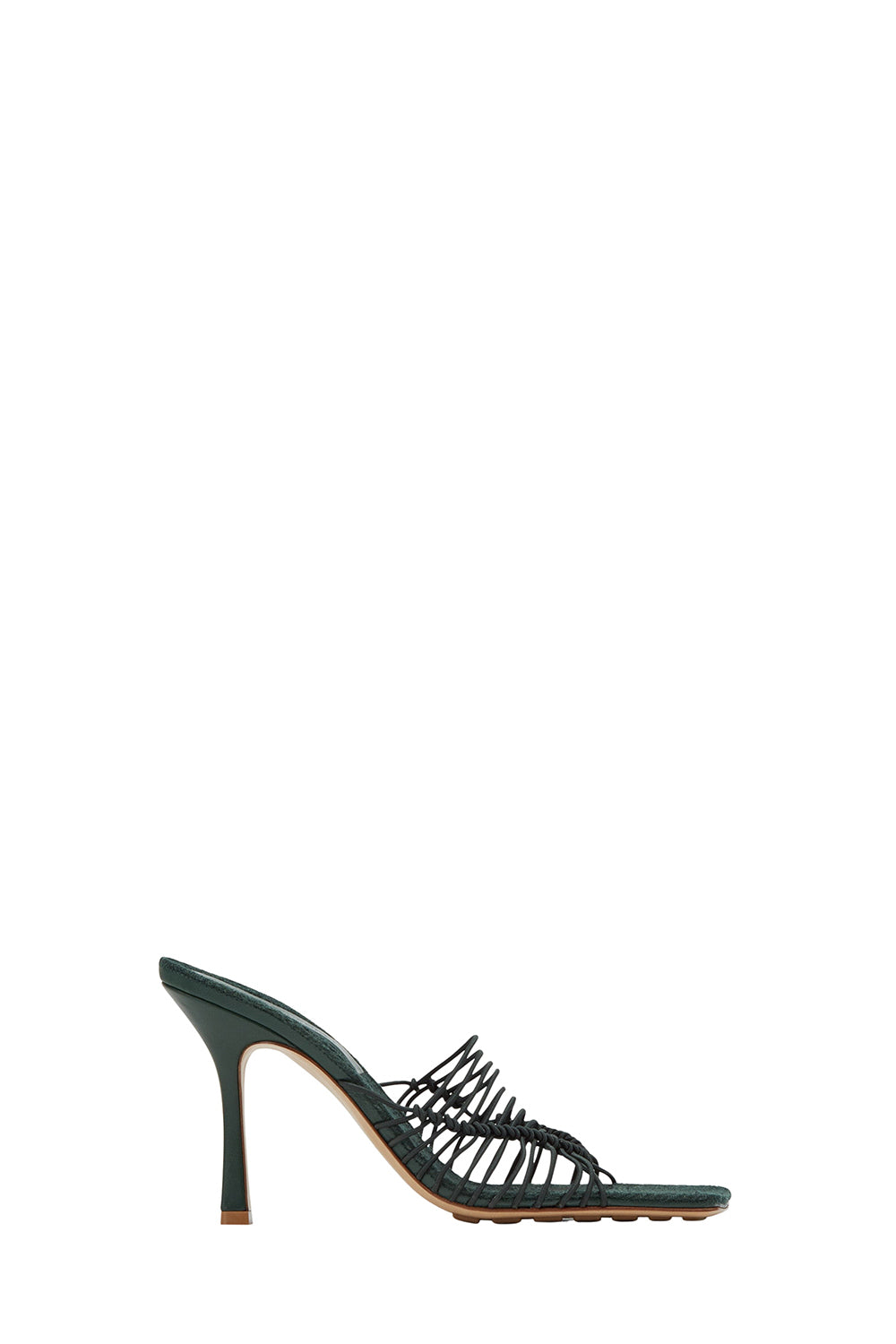 Stretch emerald green 90mm Mules - Emerald Green