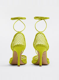 Stretch Lace-Up kiwi 90mm Sandals - Kiwi