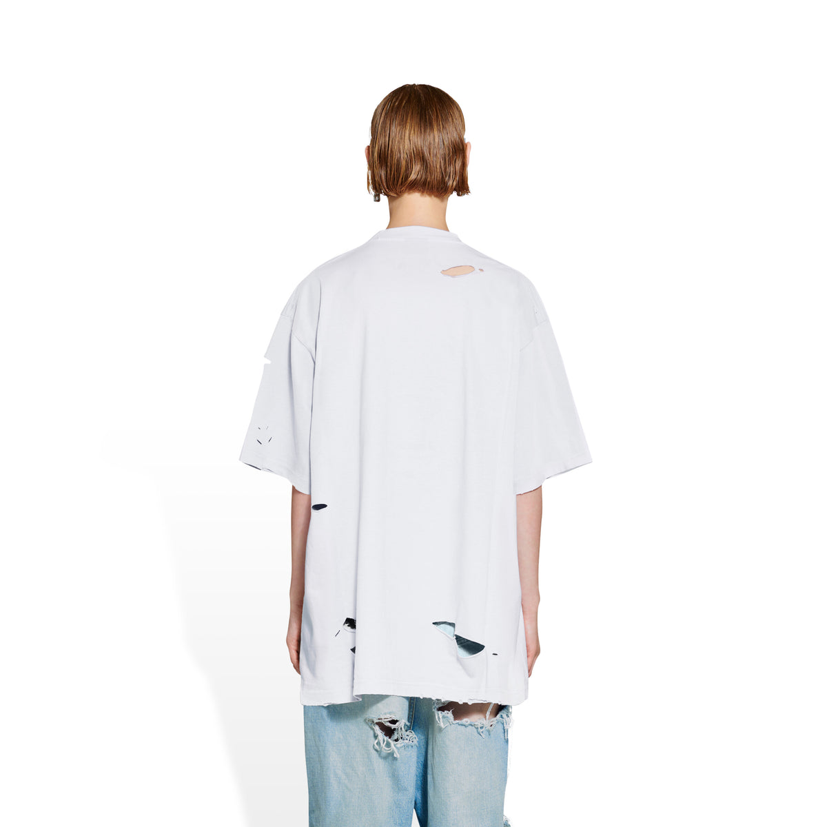 Caps T-shirt Boxy Fit - White