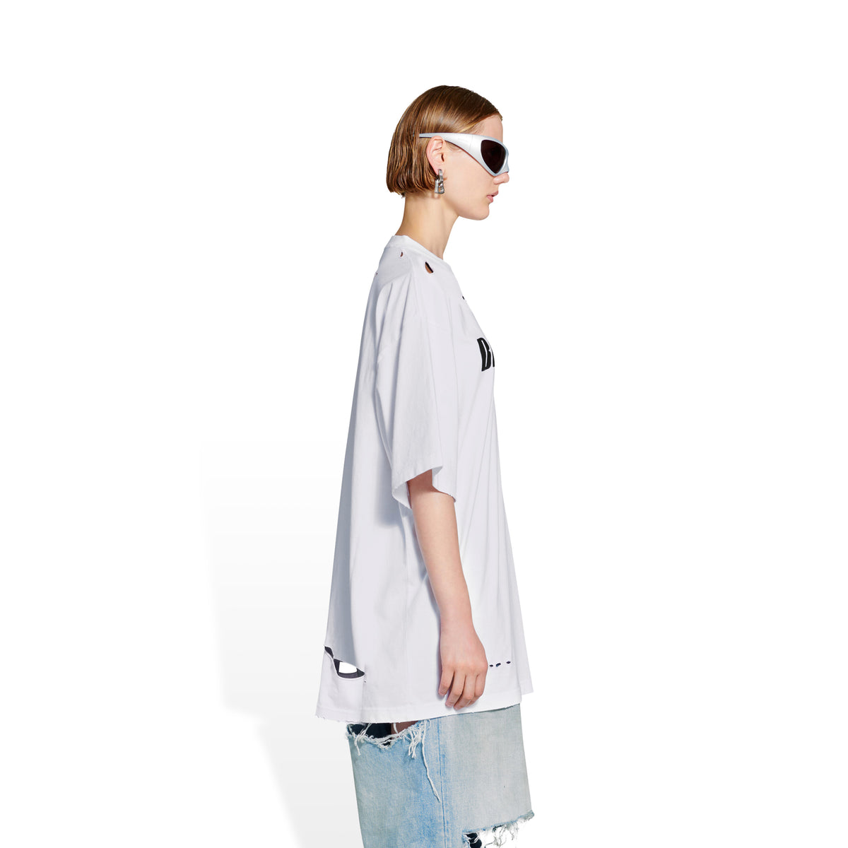 Caps T-shirt Boxy Fit - White