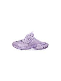 Track lilac & black Mules - Lilac & Black