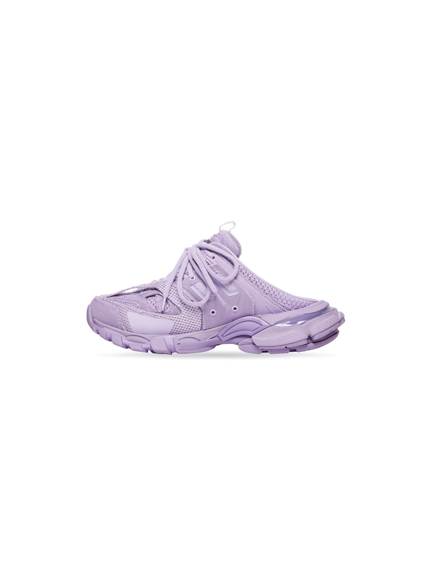 Track lilac & black Mules - Lilac & Black