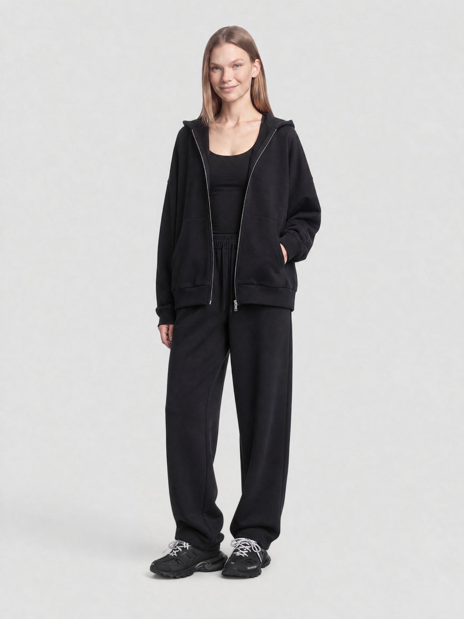 Track Trainers black Mules - Black