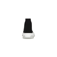 Speed 2.0 Clear Sole Recycled Knit Sneakers - Black & White