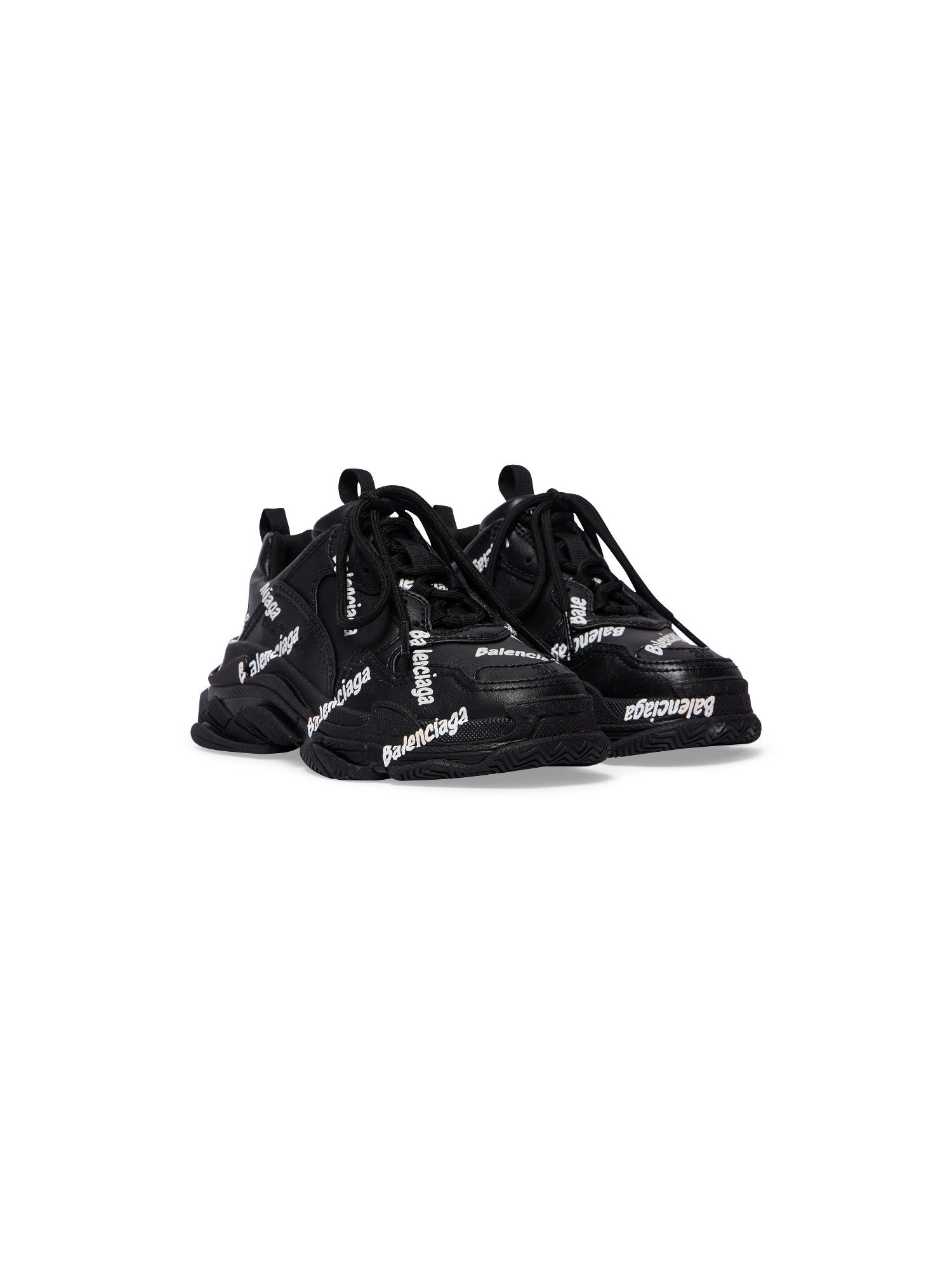 Triple S Logotype black Sneakers - Black