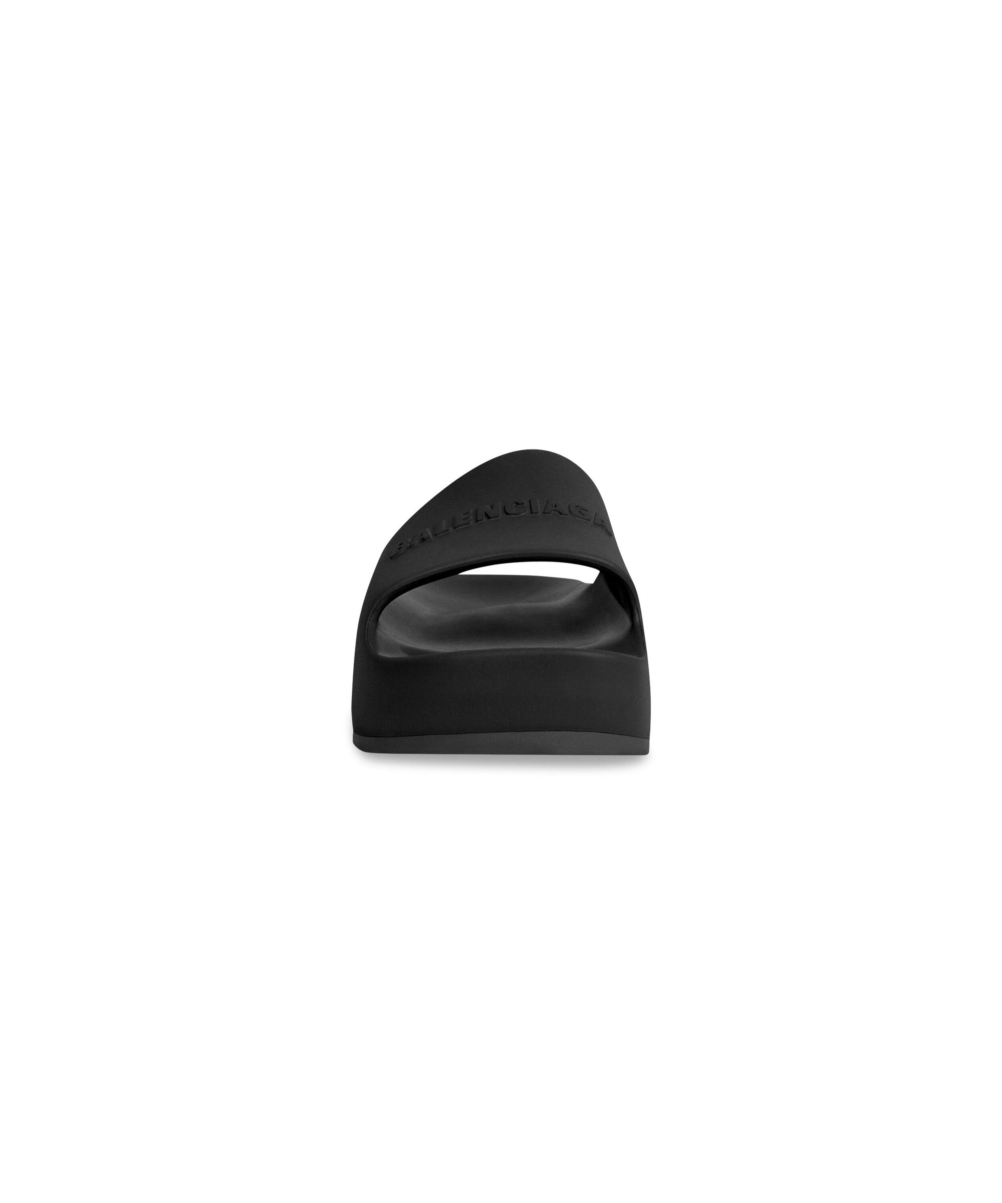 Chunky Slide Sandals - Black