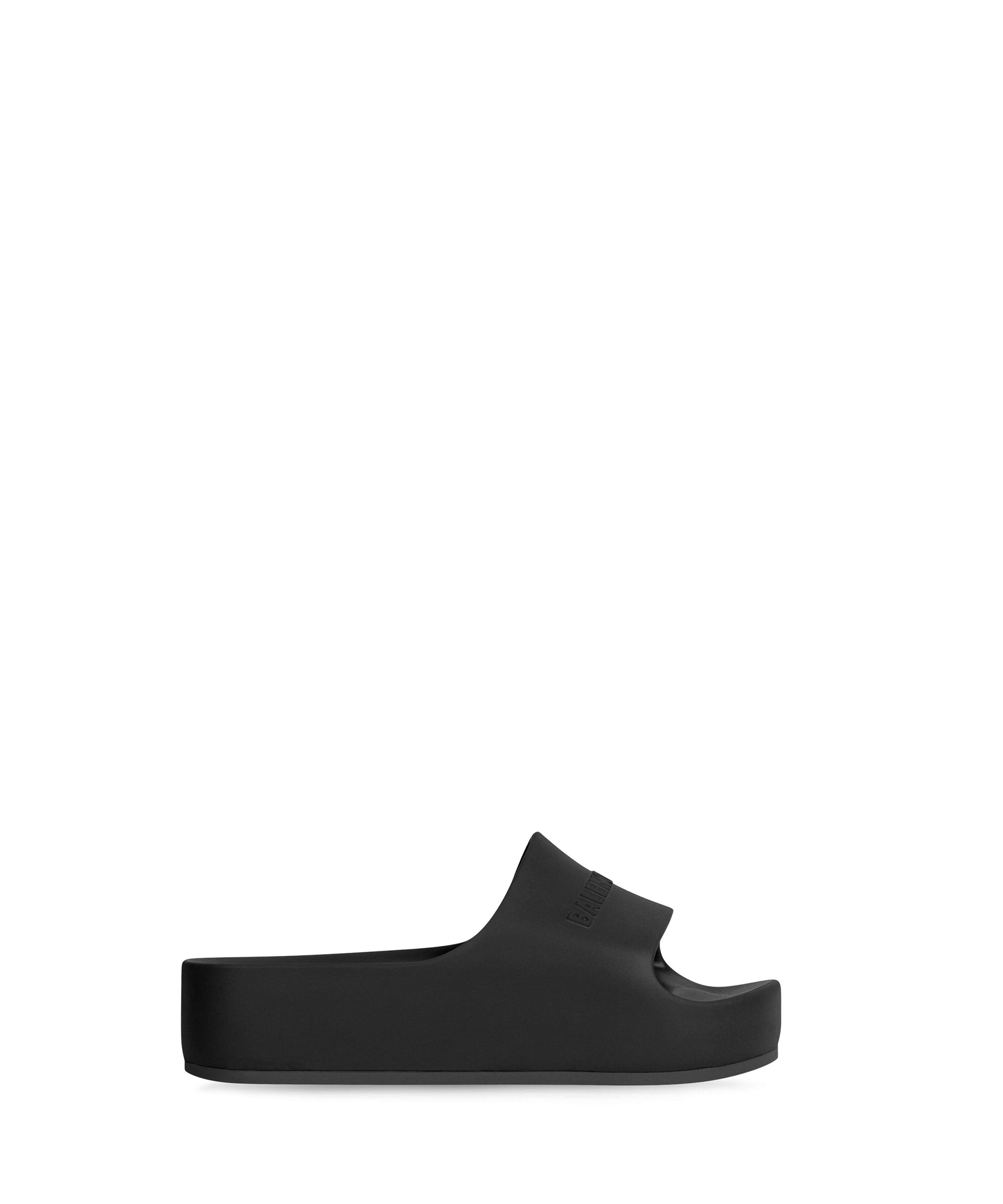 Chunky Slide Sandals - Black
