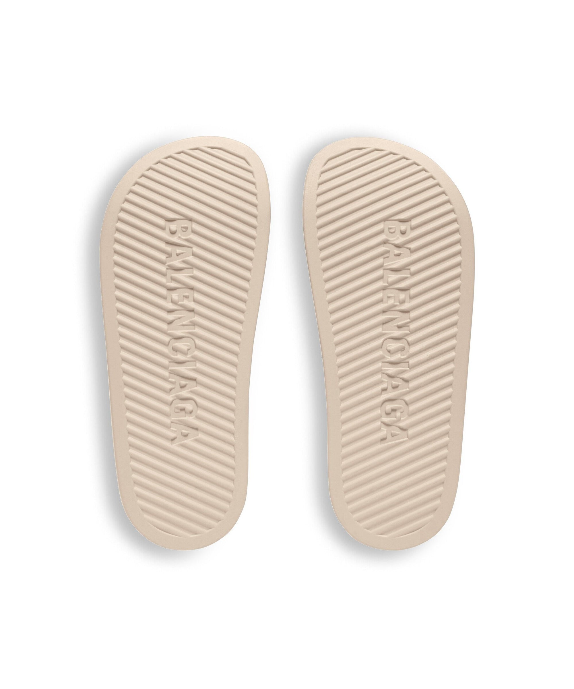 Chunky Slide Sandals - Sand Beige