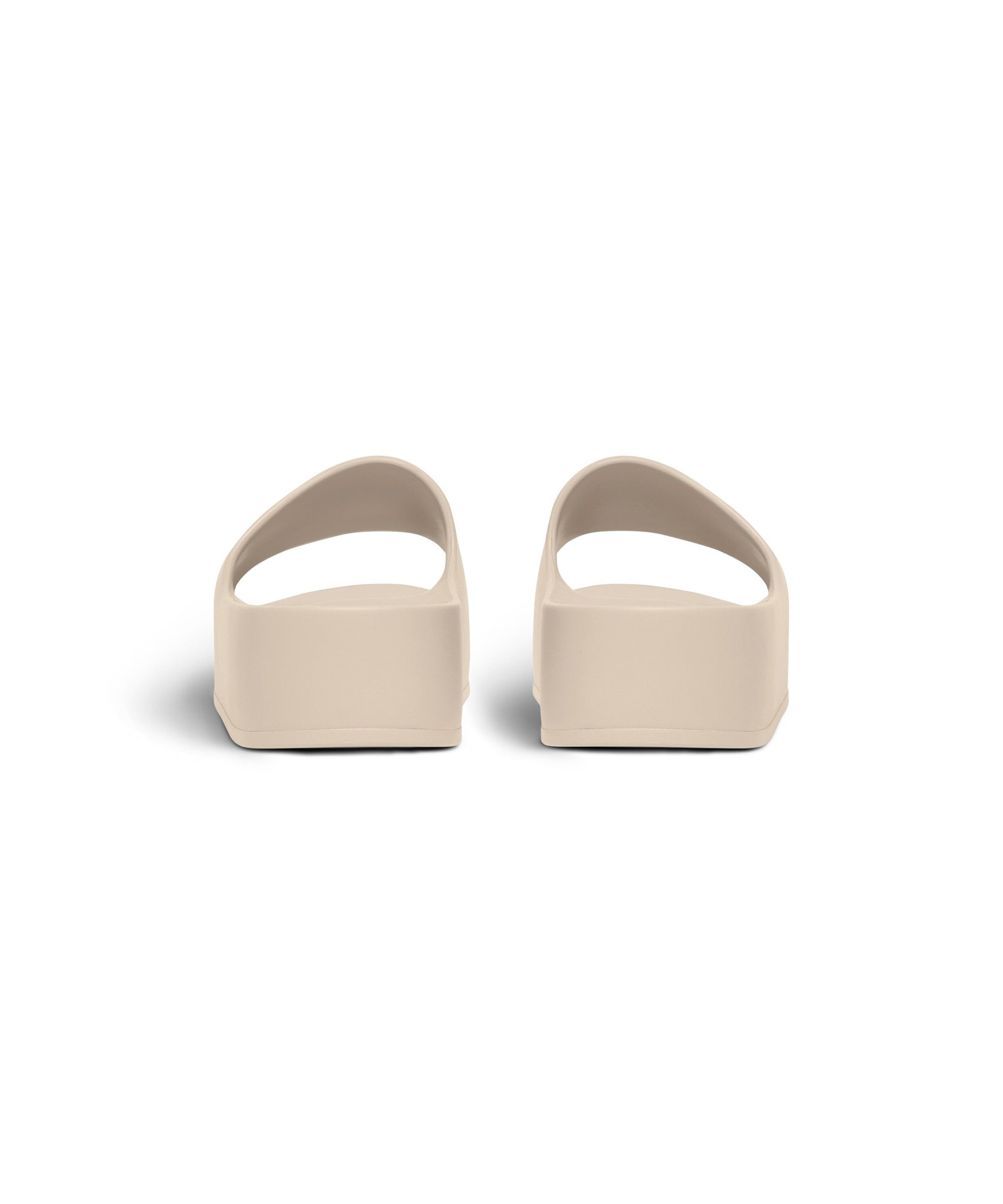 Chunky Slide Sandals - Sand Beige