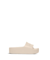 Chunky Slide Sandals - Sand Beige