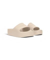 Chunky Slide Sandals - Sand Beige