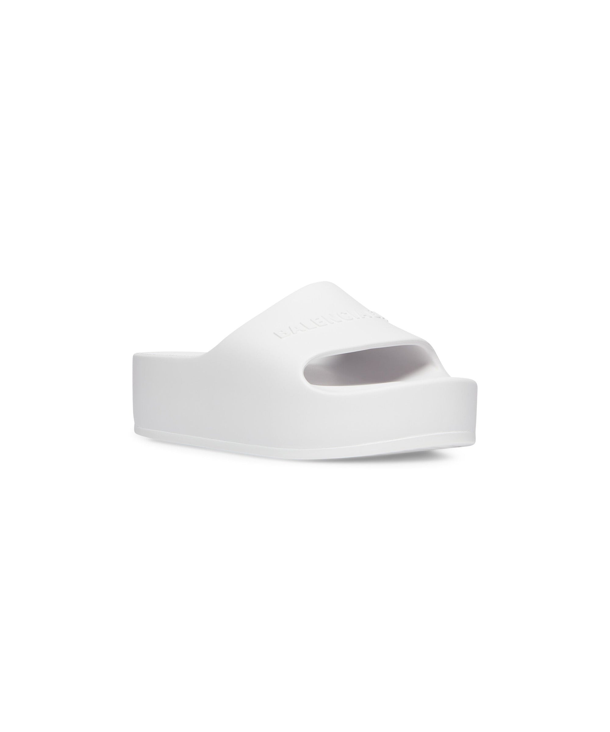 Chunky Slide Sandals - Optical White