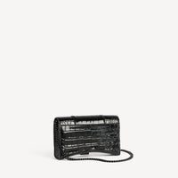 Hourglass Wallet On Chain - Black