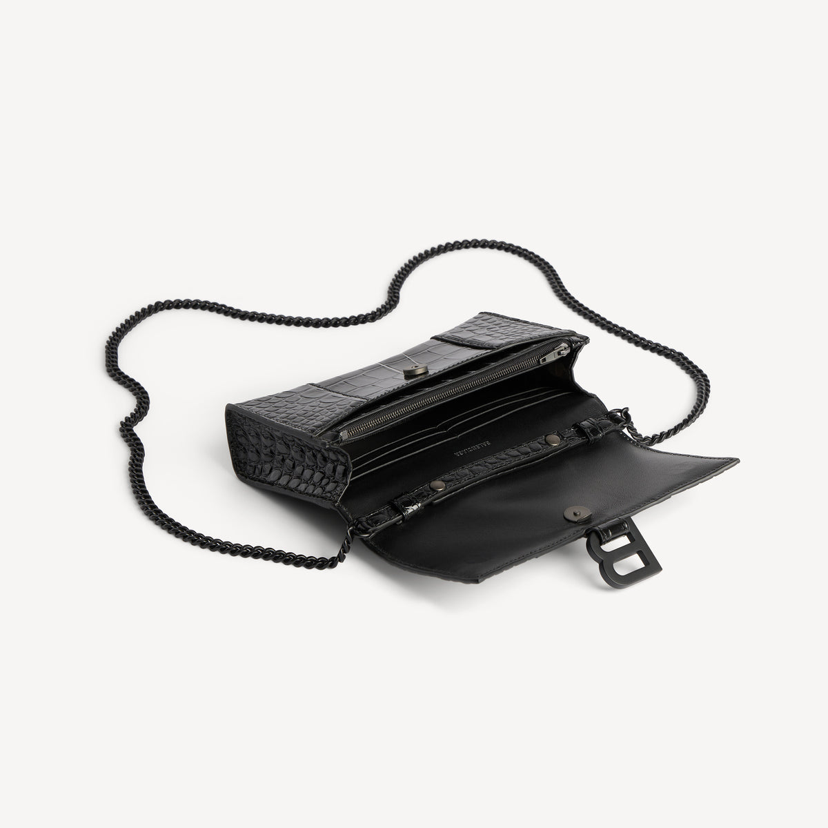 Hourglass Wallet On Chain - Black