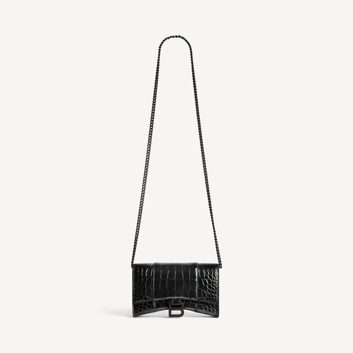 Hourglass Wallet On Chain - Black