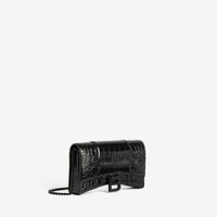 Hourglass Wallet On Chain - Black