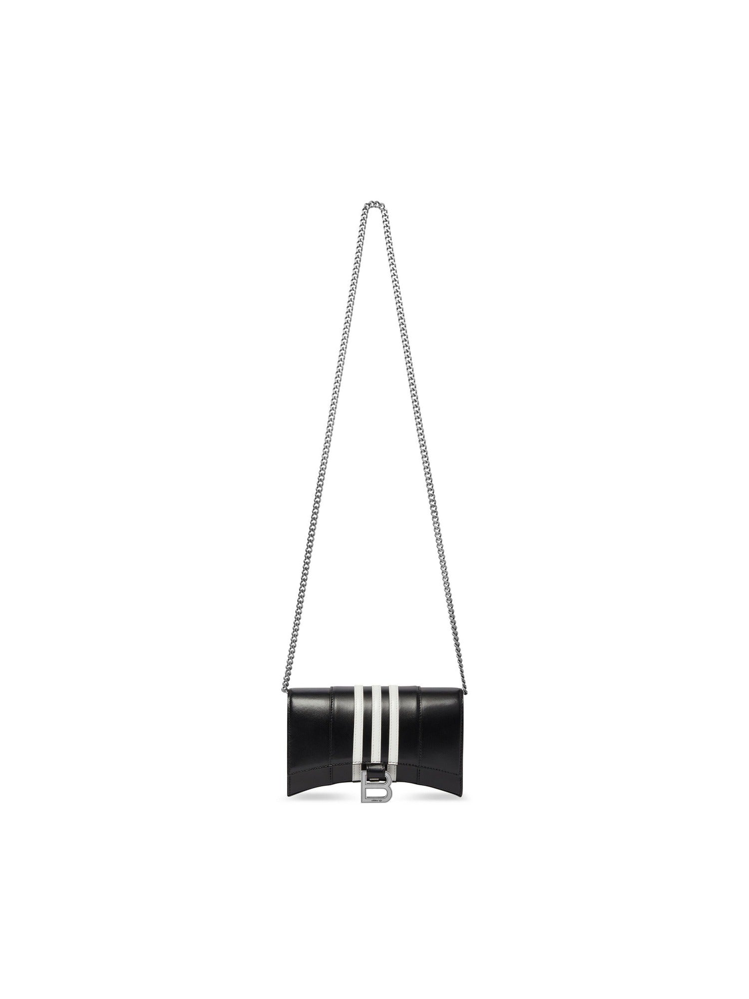 Balenciaga x Adidas Hourglass black & white Wallet On Chain Box - Black & White
