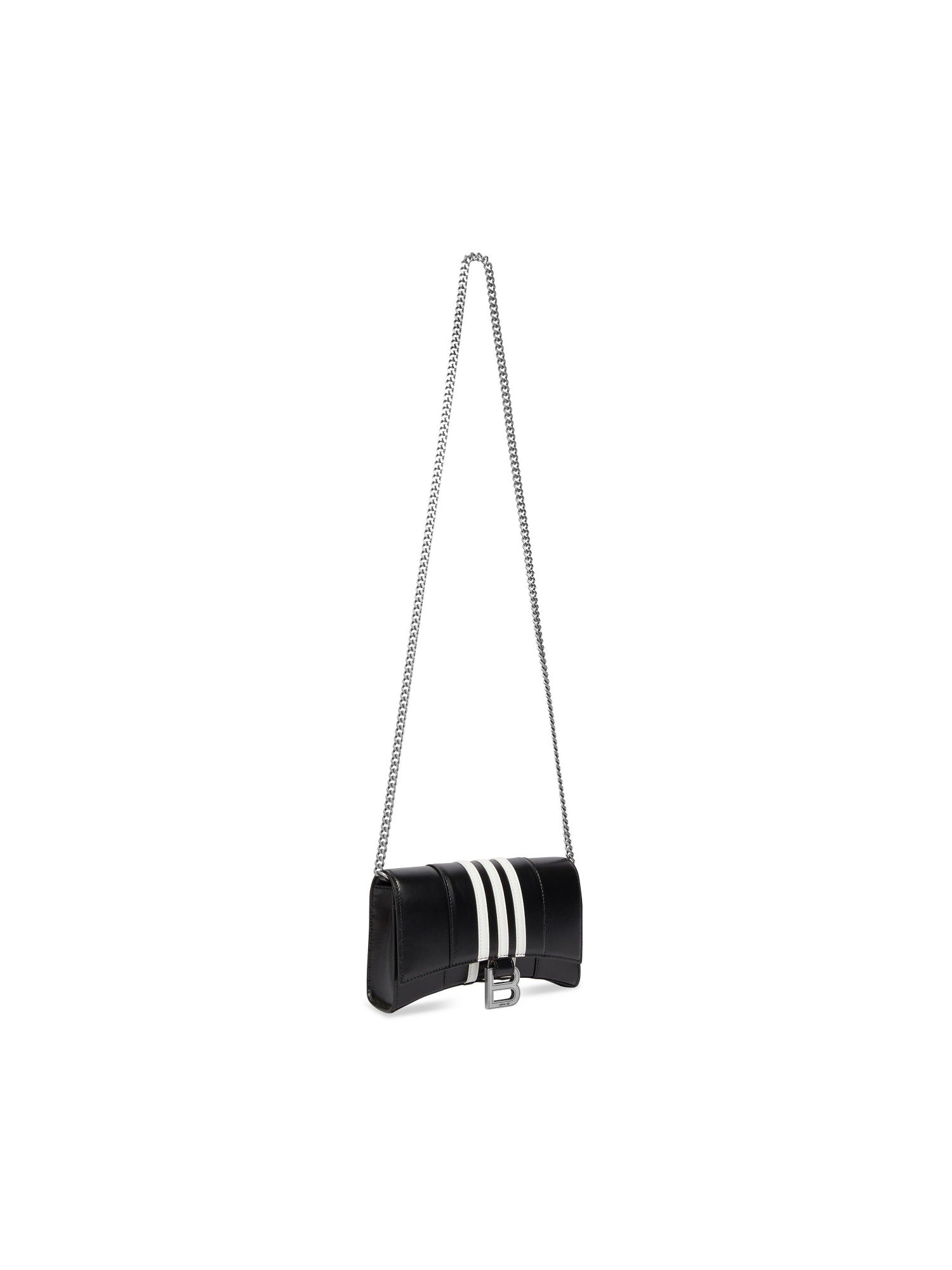Balenciaga x Adidas Hourglass black & white Wallet On Chain Box - Black & White