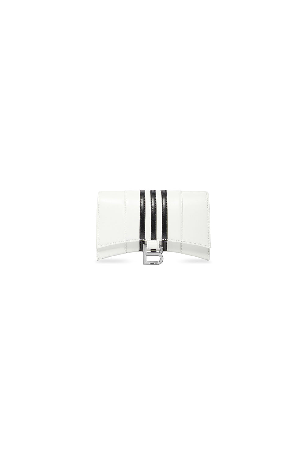 Balenciaga x Adidas Hourglass optic white & black Wallet On Chain Box - Optic White & Black