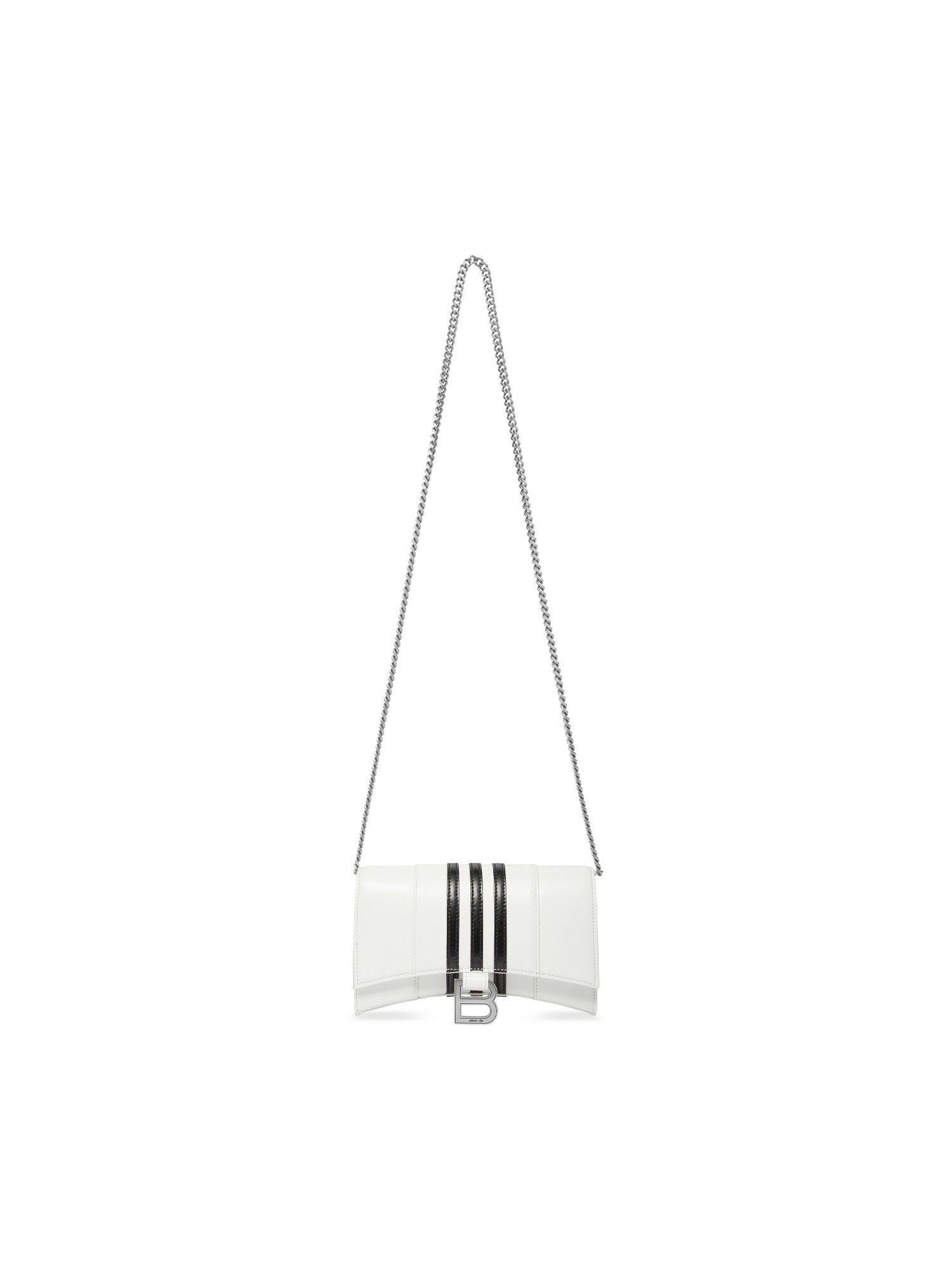 Balenciaga x Adidas Hourglass optic white & black Wallet On Chain Box - Optic White & Black