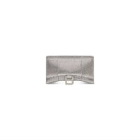 Hourglass Wallet On Chain With Rhinestones - Smoke Grey