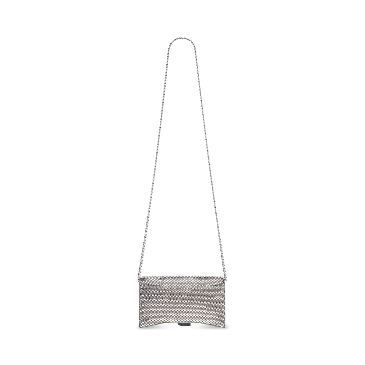 Hourglass Wallet On Chain With Rhinestones - Smoke Grey