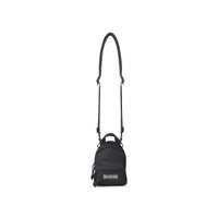 Oversized Mini Backpack - Black