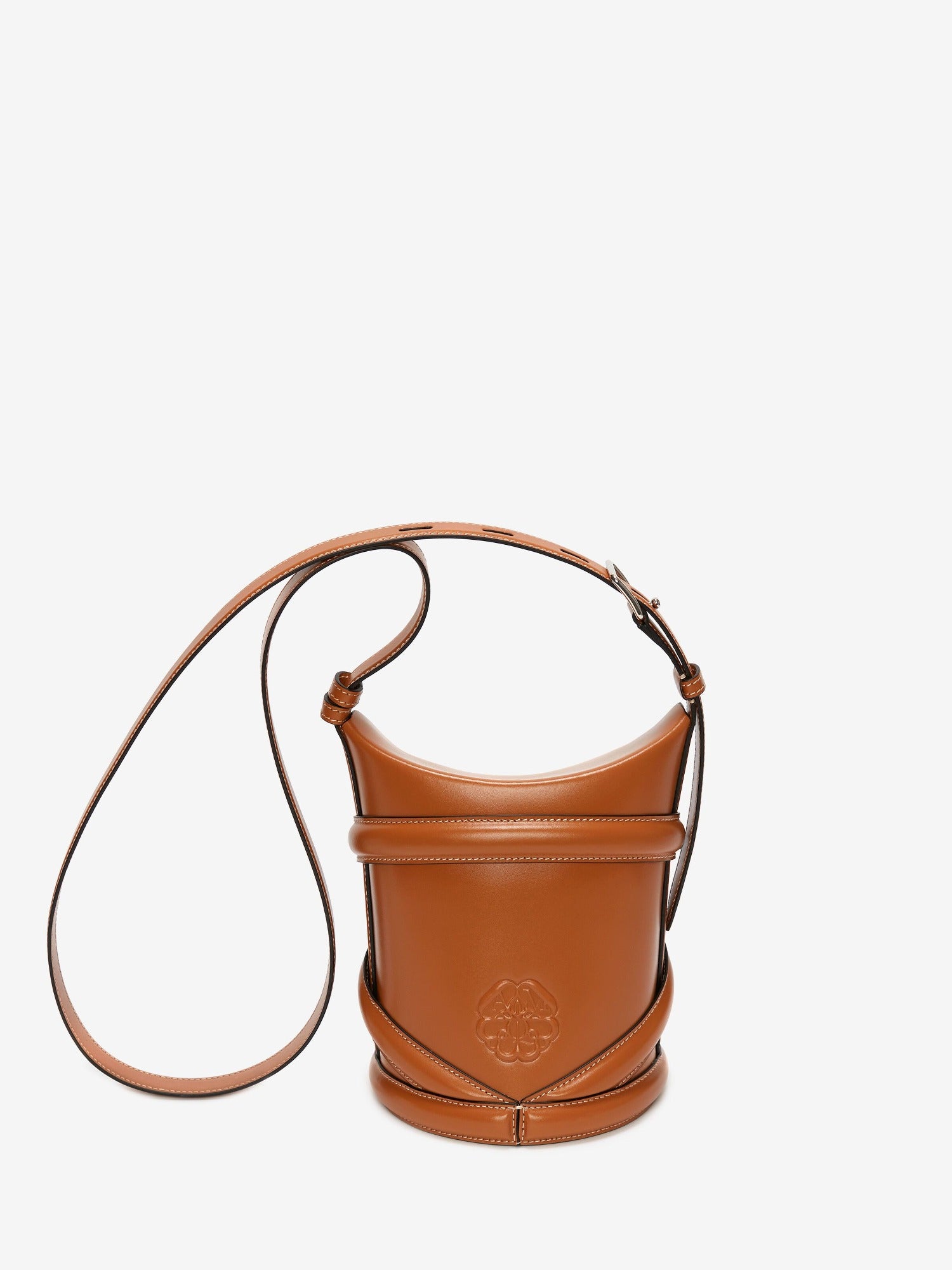 The Curve beige & wood Bag - Beige & Wood
