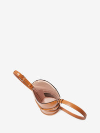 The Curve beige & wood Bag - Beige & Wood