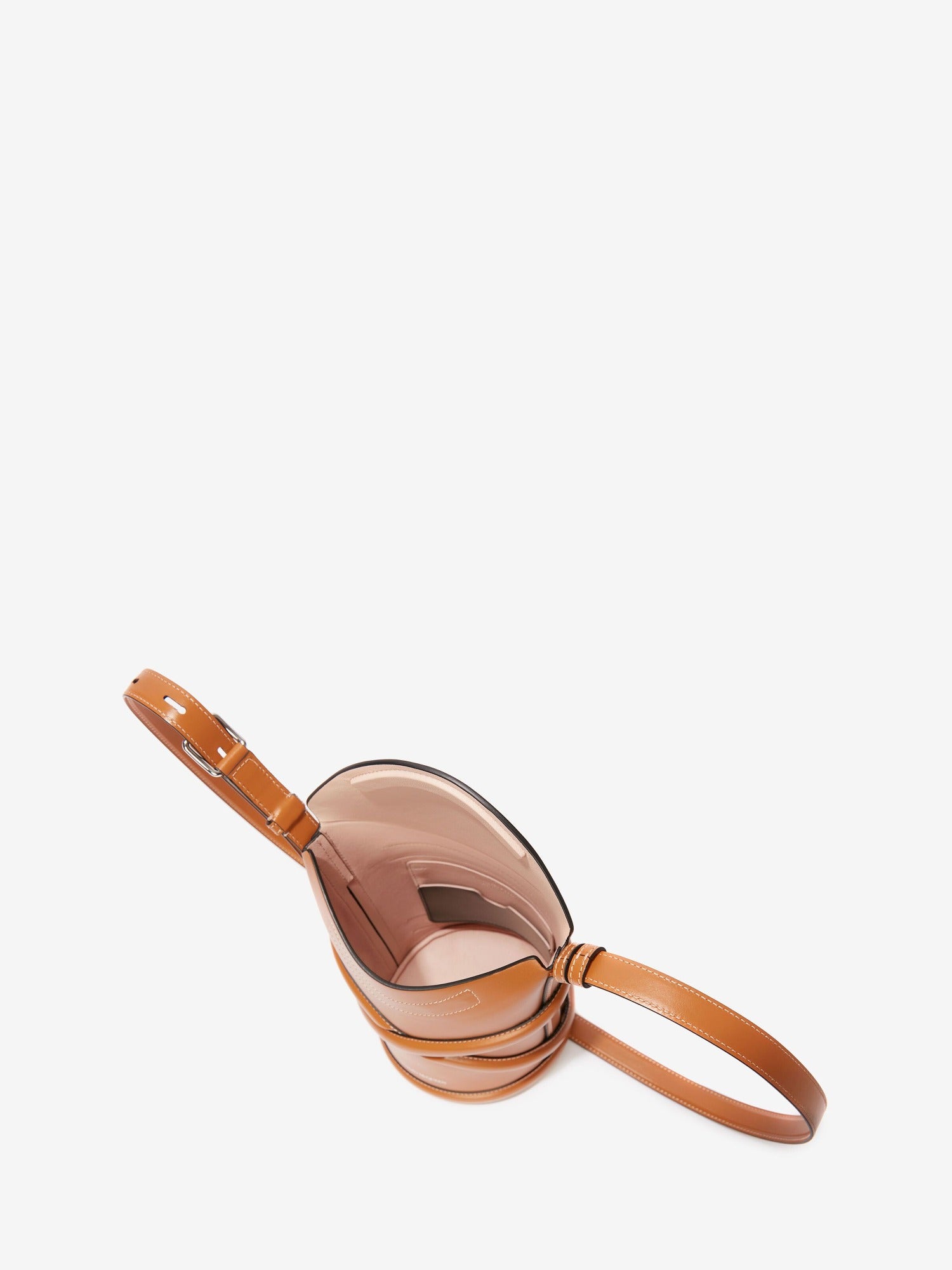 The Curve beige & wood Bag - Beige & Wood