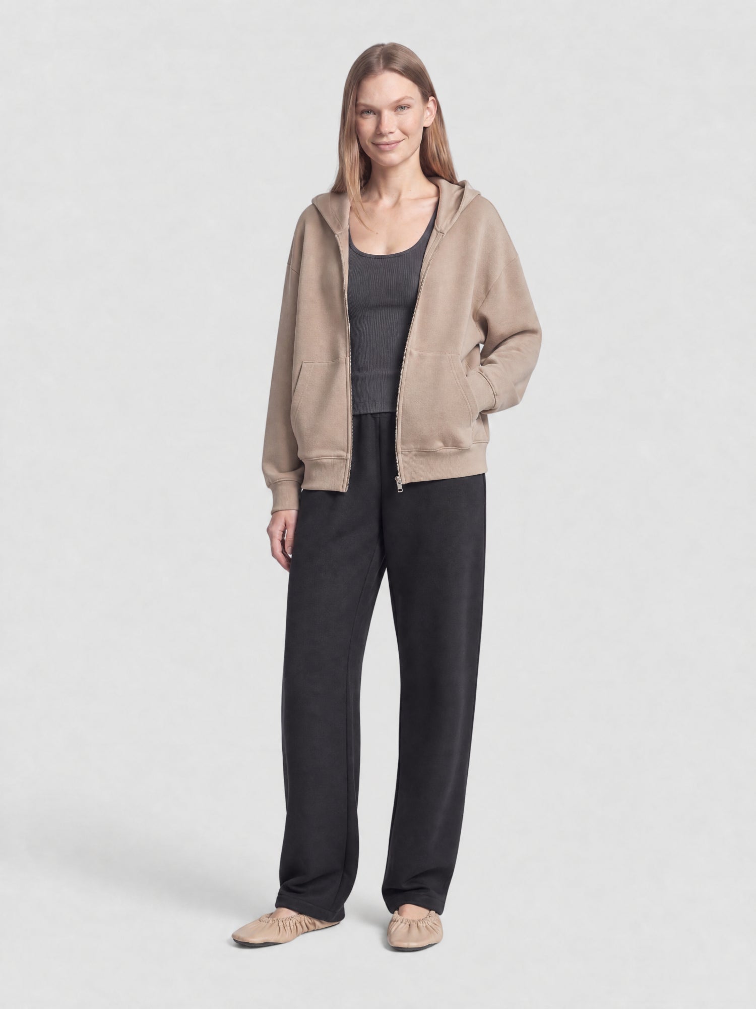 Tug taupe Ballerinas - Taupe