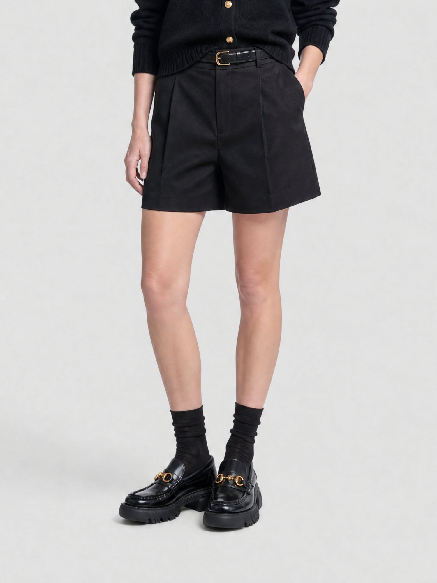 Romance black 40mm Moccasins - Black