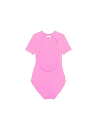 Open Back fuxia Swimsuit - Fuxia