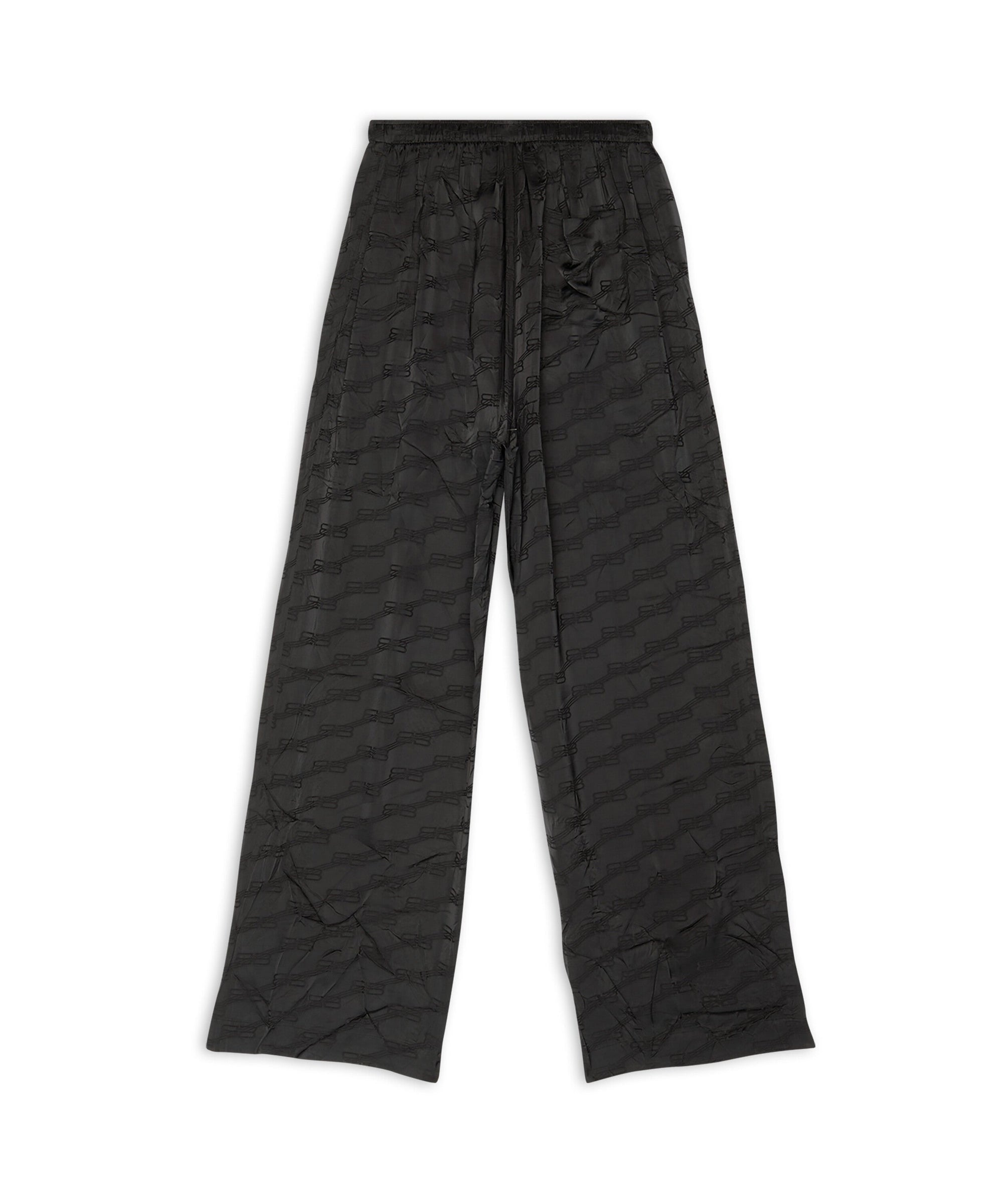 BB Monogram Pyjama Pants - Black
