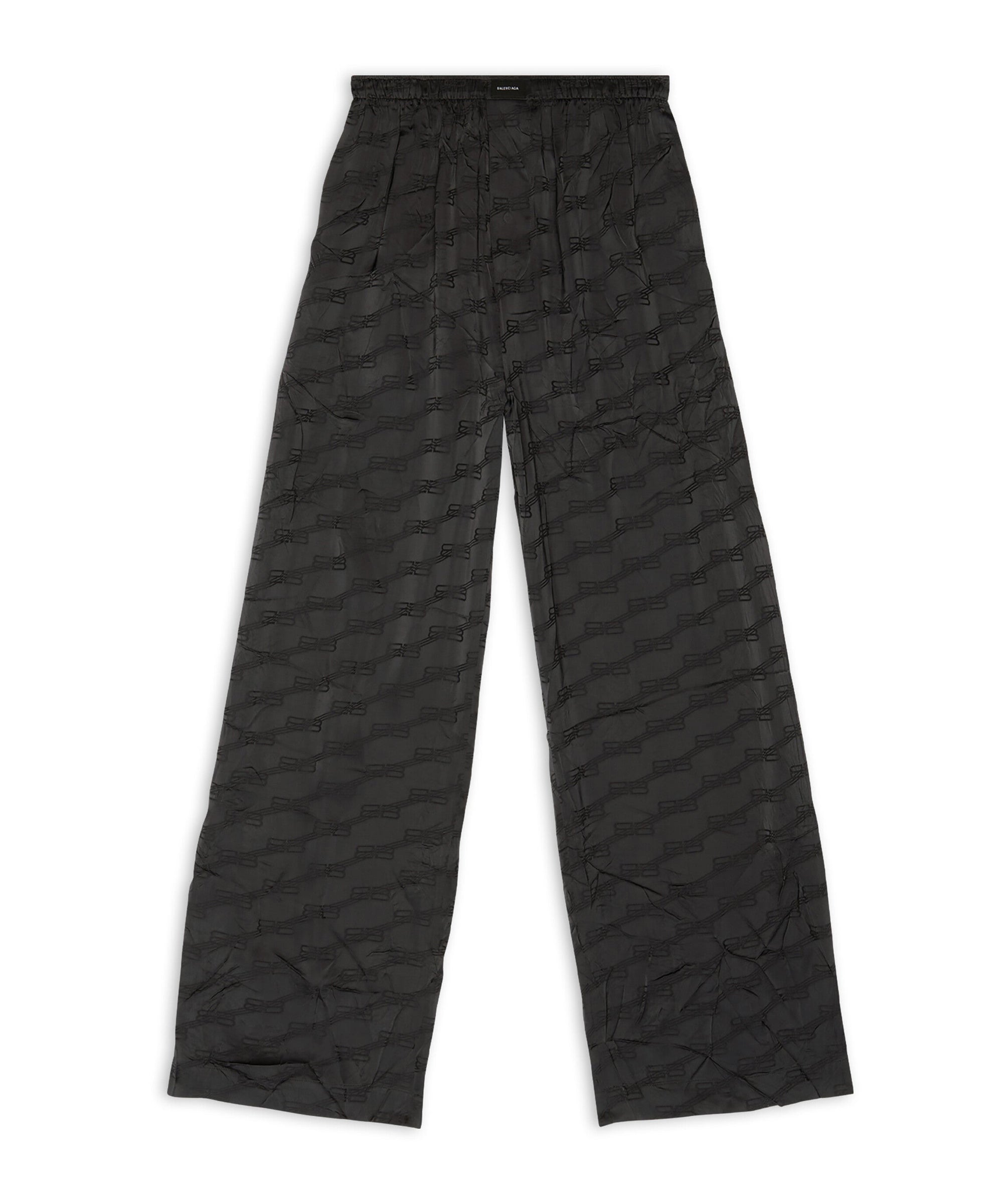 BB Monogram Pyjama Pants - Black